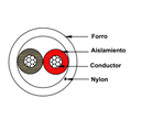 SAXXON OWA4305JF- Cable de alarma de 4 conductores/ CCA/ Calibre