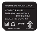 SAXXON PSU1203E - Fuente de Poder Regulada de 12 Vcc