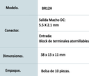SAXXON PSUBR12H - Bolsa de 10 Conectores Macho Para Alimentación