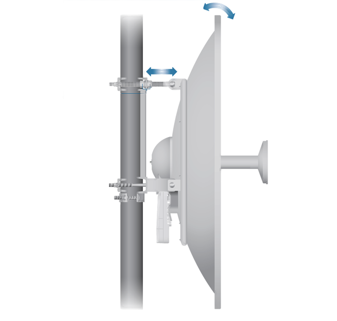 UBIQUITI AF-5G34-S45 - Antena Direccional AirFiber X para Radio Conectorizado
