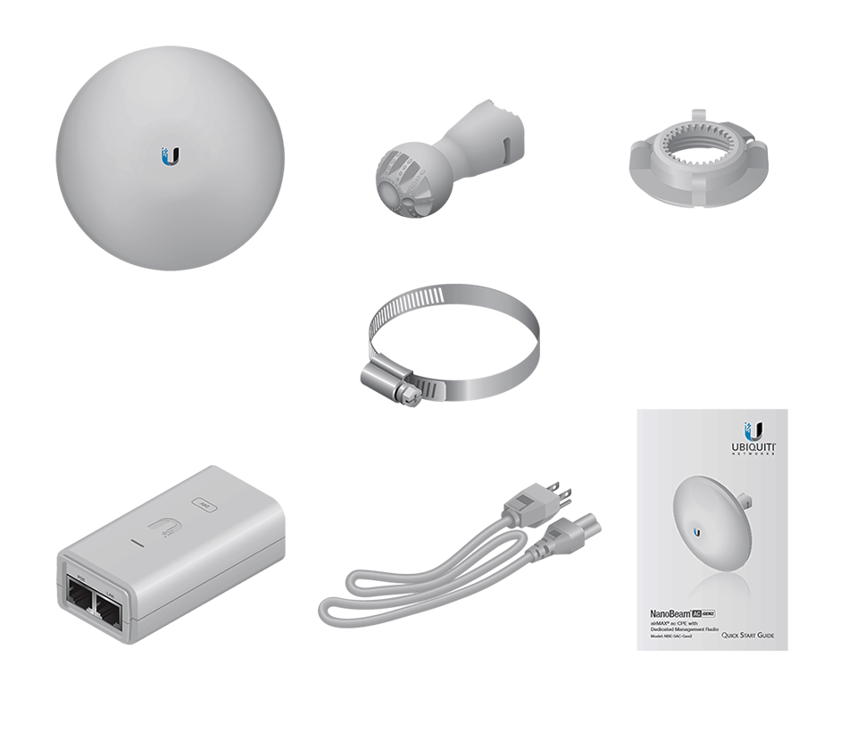 UBIQUITI NANOBEAM AC NBE-5AC-GEN2 - Radio con antena integrada Airmax