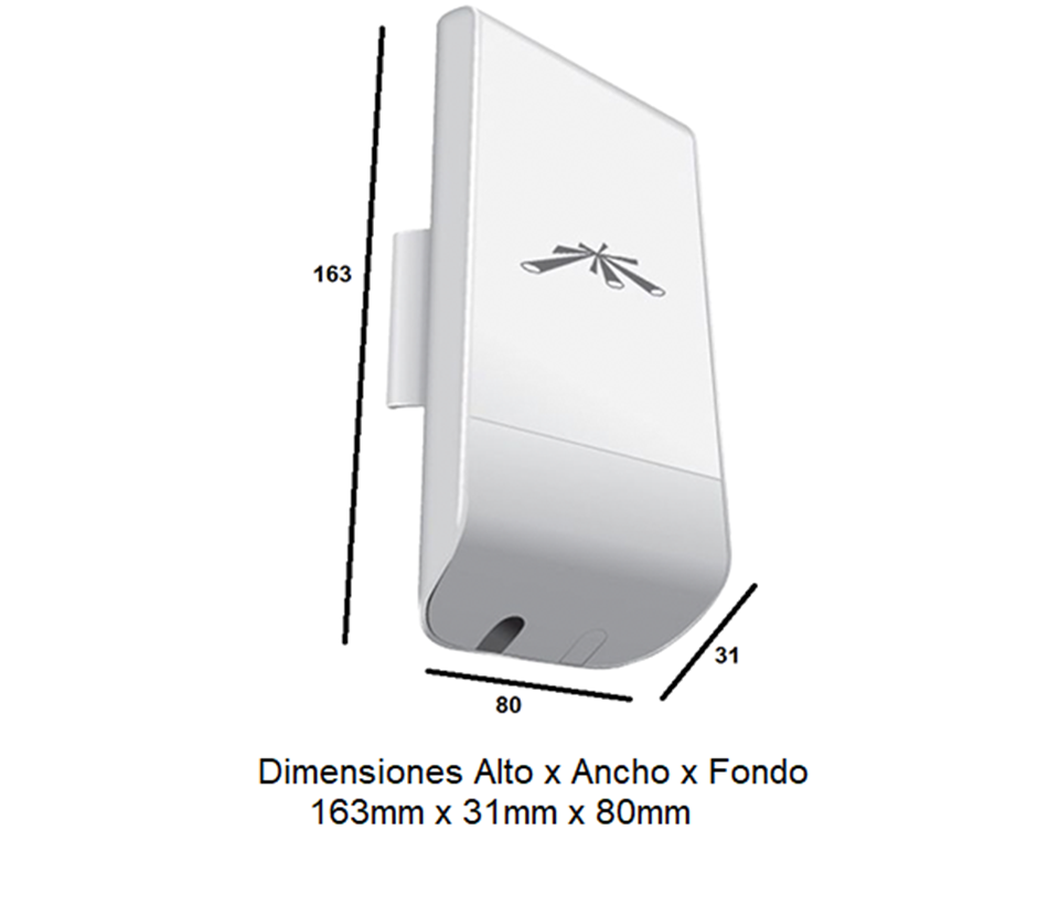 UBIQUITI NANOSTATION LOCOM2 - Radio con antena integrada Airmax 2.4GHz