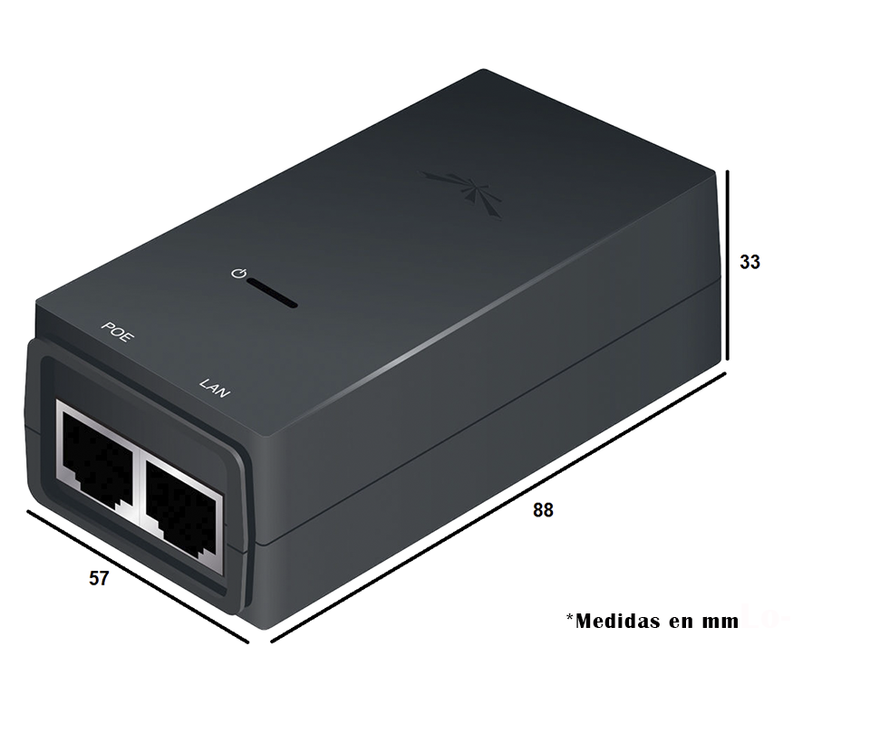 UBIQUITI POE-24-12W-G - Inyector  PoE pasivo  Gigabit para