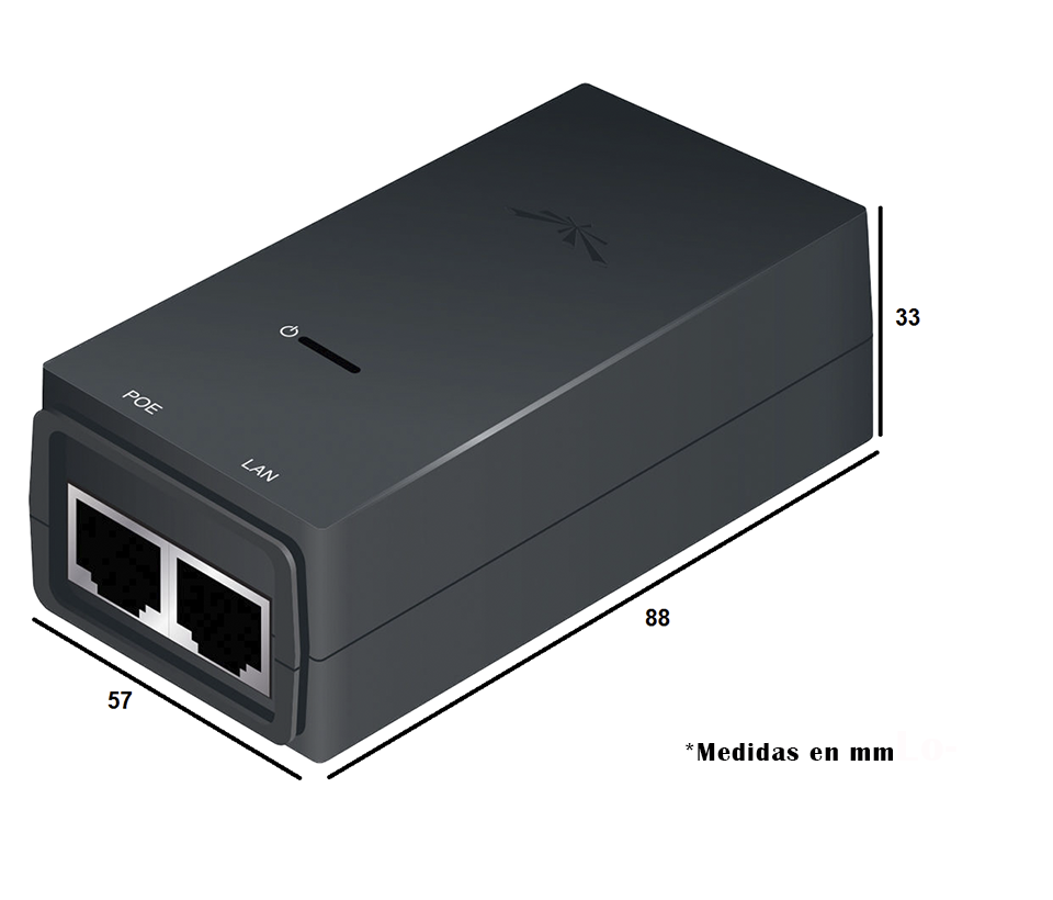 UBIQUITI POE-24-24W - Inyector PoE pasivo para equipos Ubiquiti /