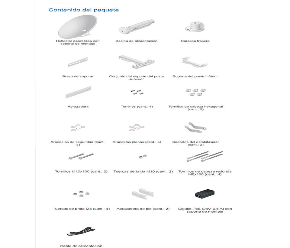 UBIQUITI POWERBEAM AC PBE-5AC-620 - Radio con antena integrada Airmax