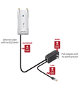 UBIQUITI U-POE-af - Inyector PoE Gigabit para equipos Ubiquiti /