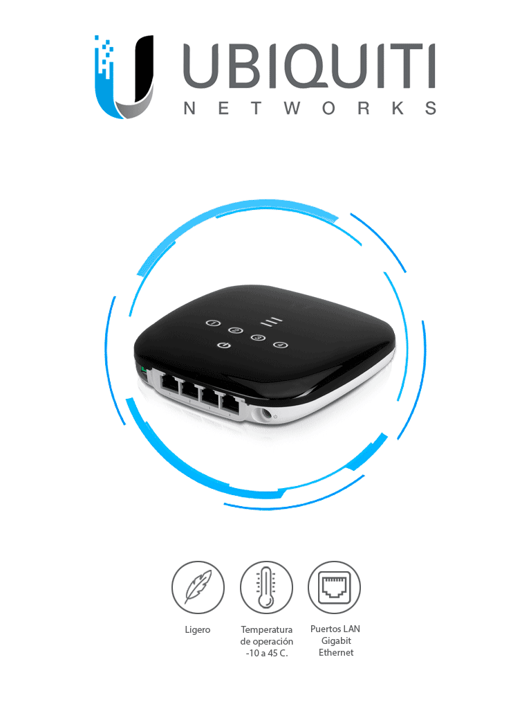 UBIQUITI UF-WIFI UFiber WiFi 802.11n GPON ONU, Unidad de red
