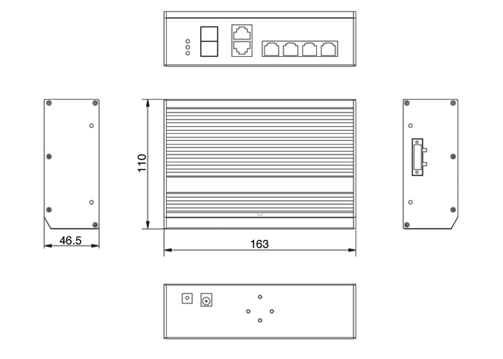 UTEPO UTP7204GEHPOE - Switch  Gigabit industrial high  PoE