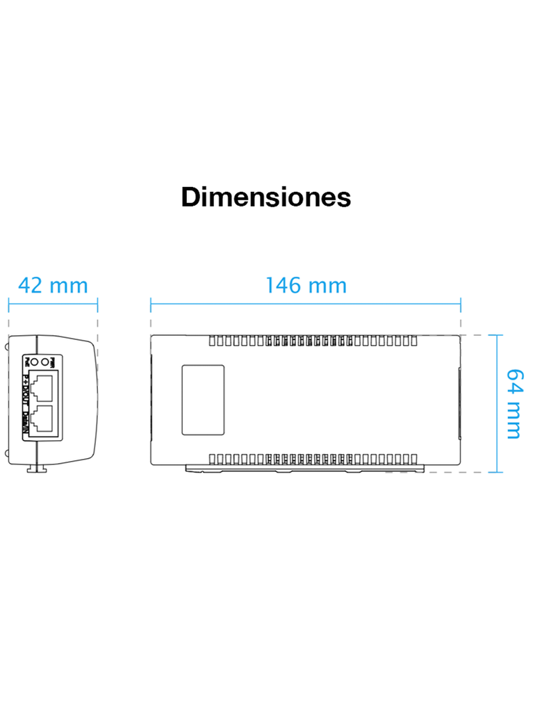 VIVOTEK AP-FIC-010B-015 - Inyector PoE de interior /1 puerto RJ45