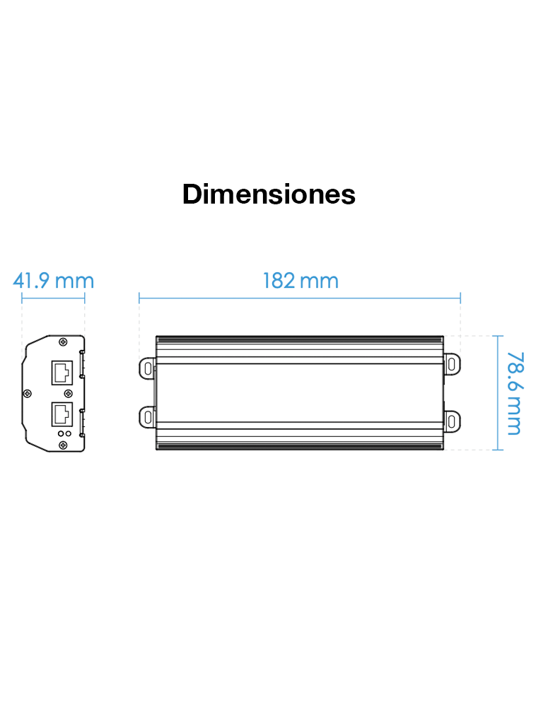 VIVOTEK APGIC011A095 - Inyector  PoE 1 puerto GE /
