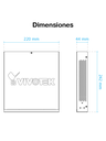 VIVOTEK AWGEV104B130 - Switch  Gigabit  PoE 8 puertos