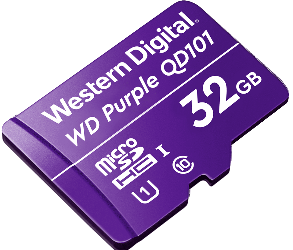 WESTERN WDD032G1P0C- Memoria de 32GB Micro SDHC/ Linea Purple/ Clase