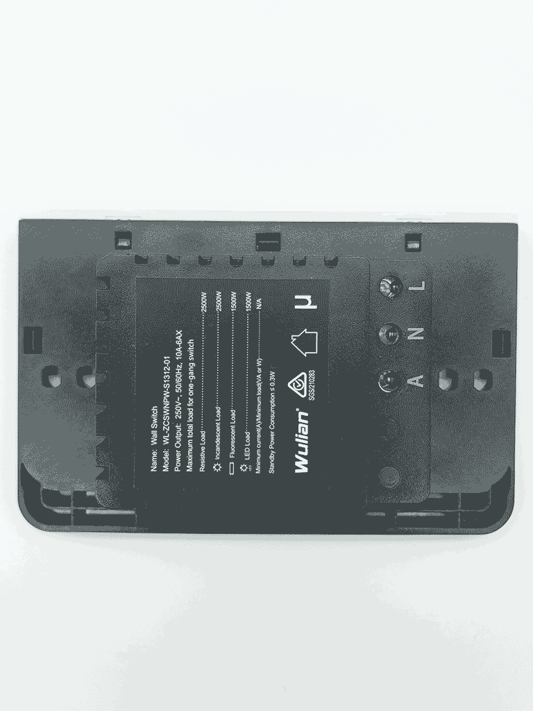 WULIAN SWITCHA1LN - Apagador inteligente formato americano con conexion a