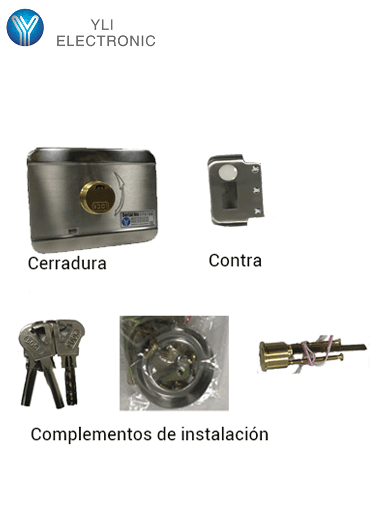 YLI ABK703BS - Cerradura inteligente anti impacto cuenta con juego