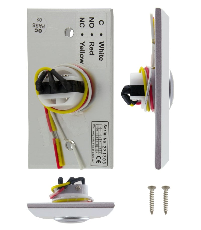 YLI ABK800A - Botón liberador con estructura de aluminio función