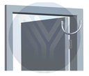 YLI DLK401 - Lazo de puerta para proteccion de cableado