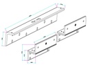 YLI MBK180NDZL - Soporte ZL para chapa magnética doble YM180NDLED/