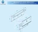 YLI MBK180NZL - Soporte de fijacion de electroiman para puerta