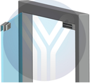 YLI MBK280UL - Soporte para montaje de electroimán para puerta
