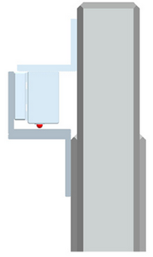YLI MBK70Z - Soporte de electroimán para puerta con apertura