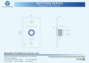 YLI PBK814BLED - Boton liberador de puerta de acero inoxidable