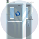 YLI PBK818A - Botón de salida en acero inoxidable salidas