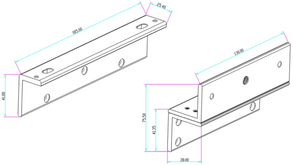 YLI YM280NLEDPAK - Paquete de Cerradura Magnética YM280N con Led