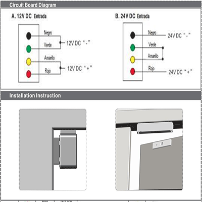 YLI YM350WS - Cerradura Magnética para Control de Acceso /