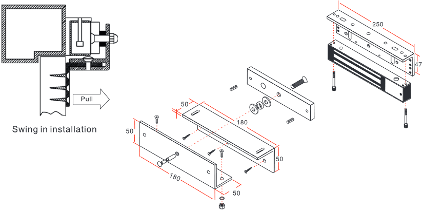 YLI YM350WSPAK - Paquete con chapa de 350 kg/800 Lb