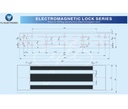 YLI YM500NW - Cerradura Magnética para exterior IP68 / Fuerza