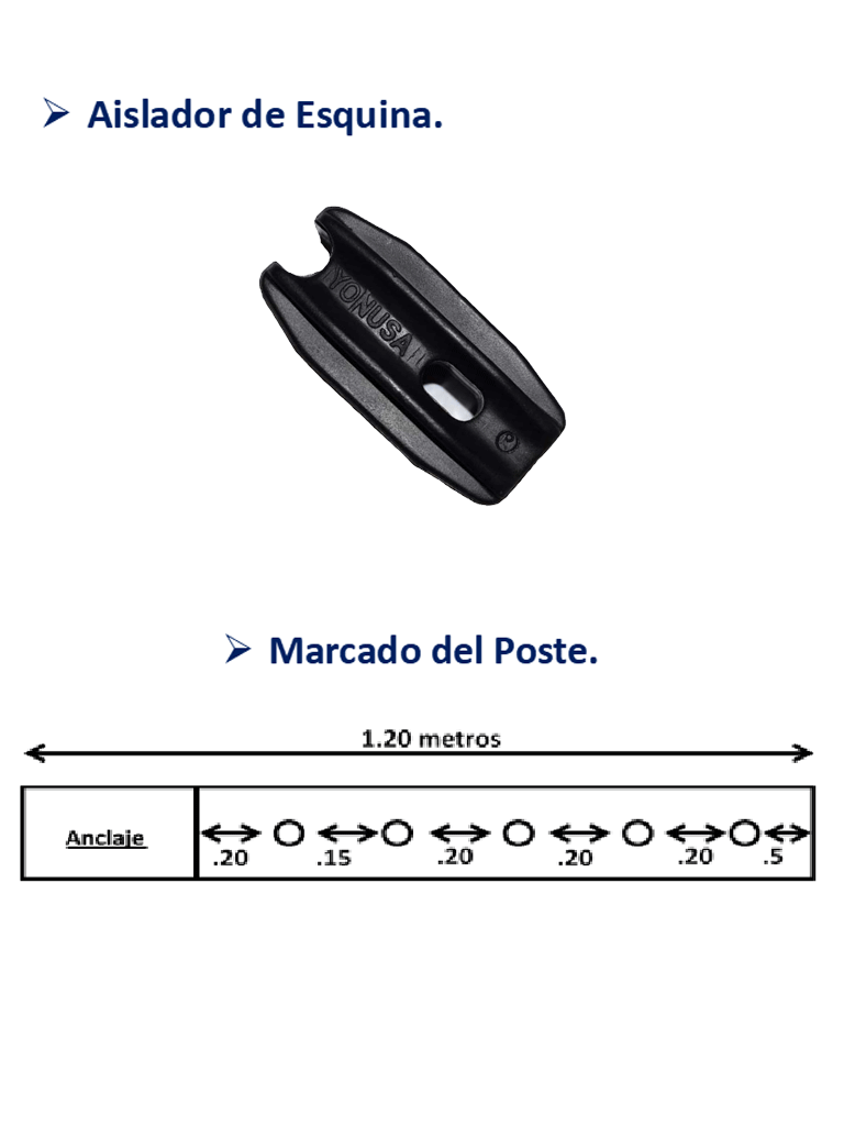 YONUSA AP201 - Aislador de esquina para cercas electricas YONUSA