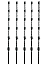 YONUSA K156L - Kit de 5 postes de perfil 3/4