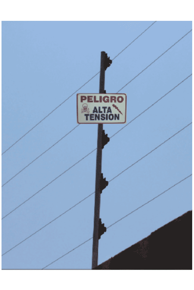 YONUSA LPVOLTAS - Letrero o anuncio genérico preventivo de alta