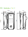 ZK GL300 - Cerradura biometrica para puertas de vidrio /