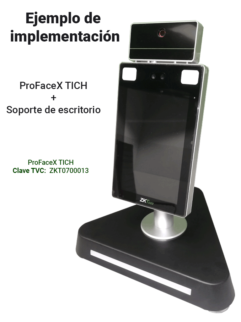 ZKTECO FMB01 - Soporte De Escritorio Para Interiores Compatible Con