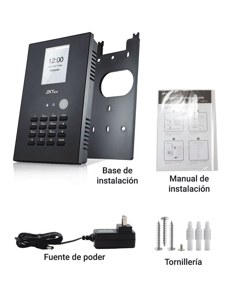 ZKTECO LFACE10 - Control de asistencia facial  Visible Light