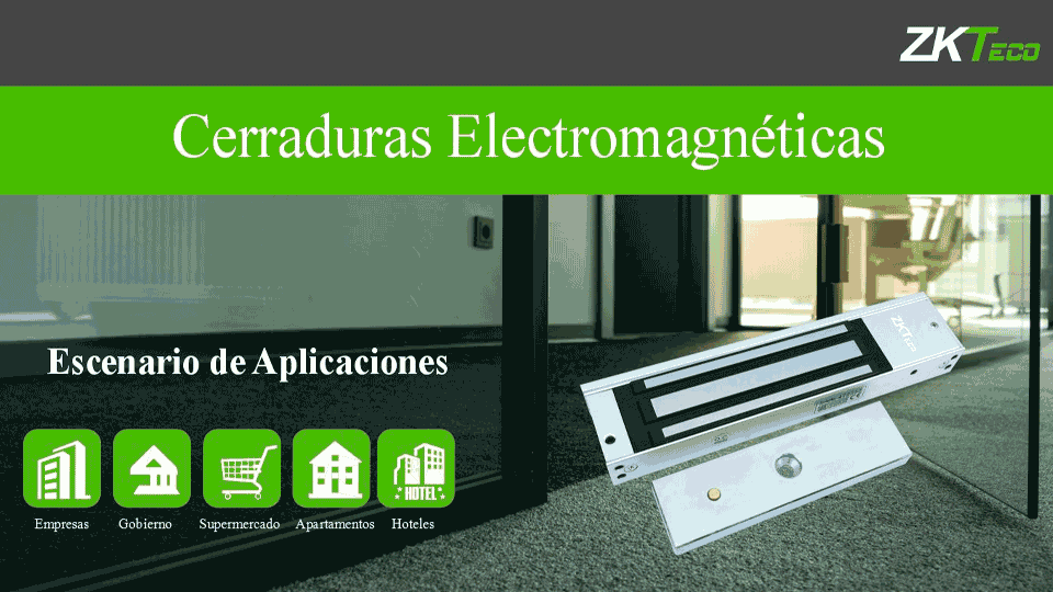 ZKTECO LM200LED - Contrachapa magnética con indicador LED de 200