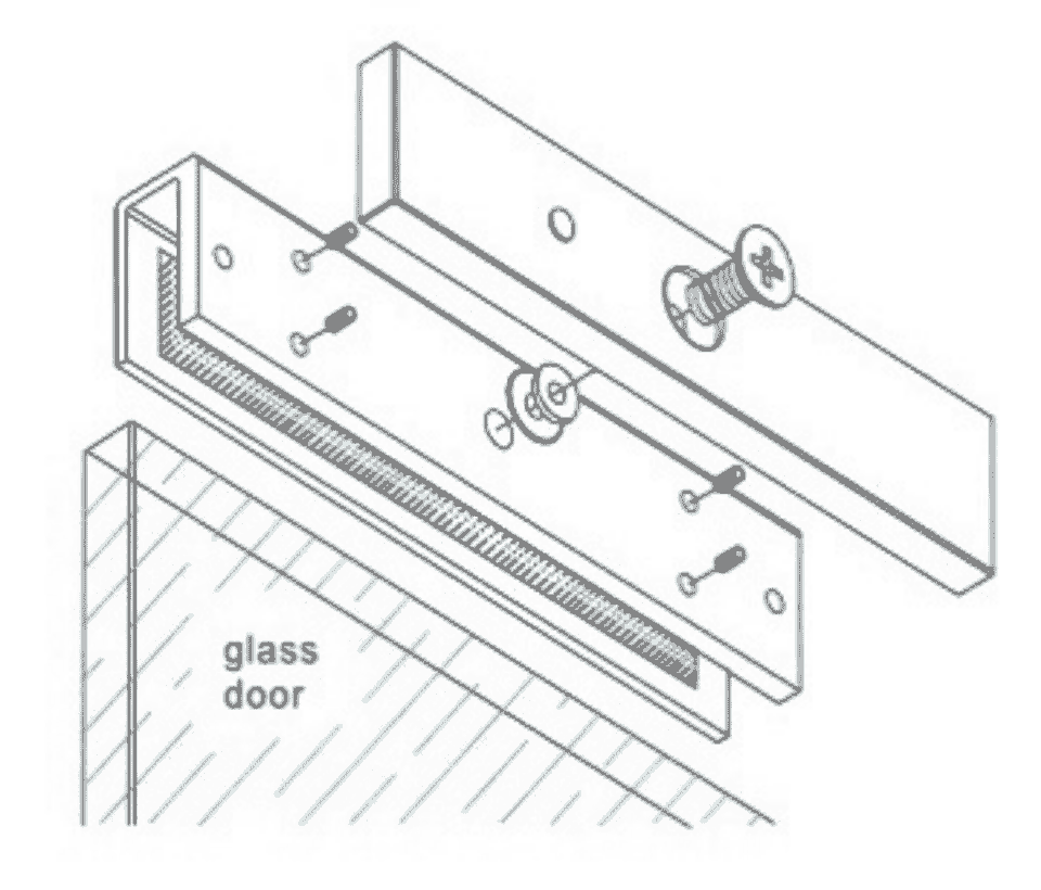 ZKTECO LMB120U - Soporte en U para montaje en puerta