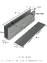 ZKTECO LMB120U - Soporte en U para montaje en puerta
