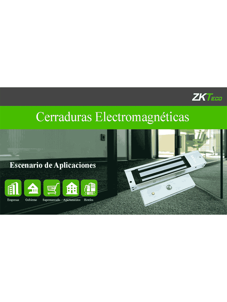 ZKTECO LMB200U - Soporte en U para instalación de contrachapa