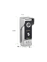 ZKTECO VDP03B3 Kit - Kit de Videoportero Analógico con 1