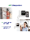 ZKTECO VDP04B4 Kit - Kit de Videoportero Analógico con 1