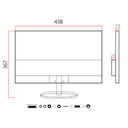 ZKTECO ZD192K - Monitor LED HD de 19 pulgadas /