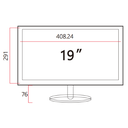 ZKTECO ZD192K - Monitor LED HD de 19 pulgadas /