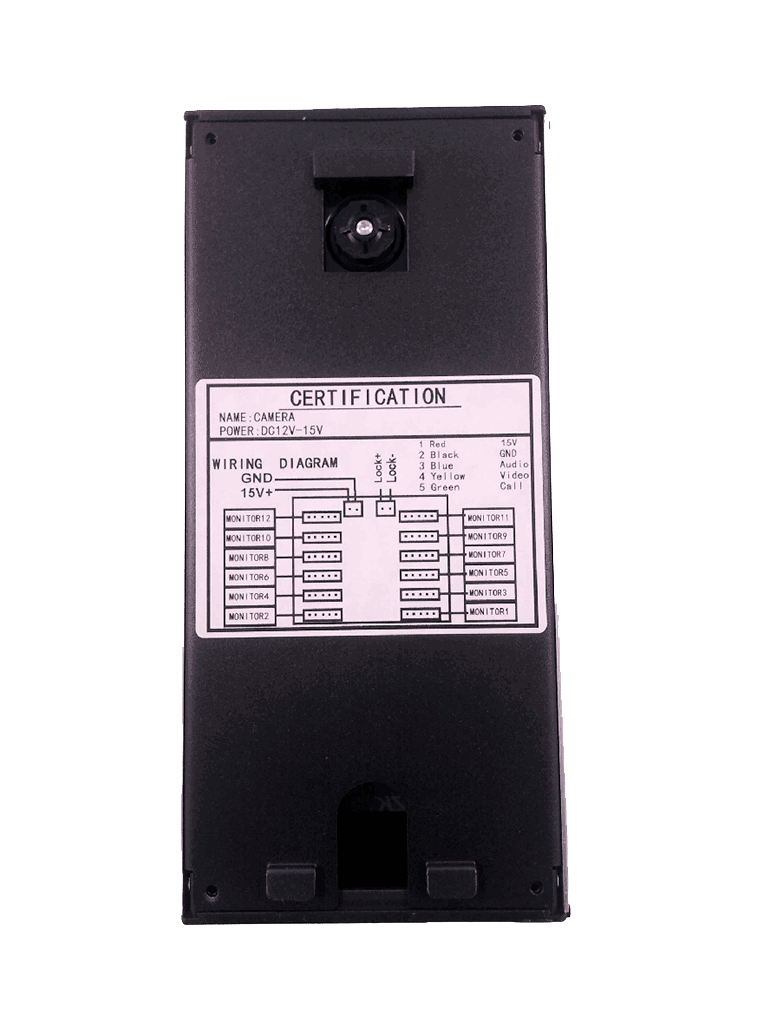 ZKTeco VE04A01PAQ4P - Paquete de Videoportero para 4 Departamentos VE04A01