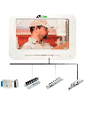 ZKTeco VE04A01PAQ7P - Paquete de Videoportero para 4 Departamentos VE04A01