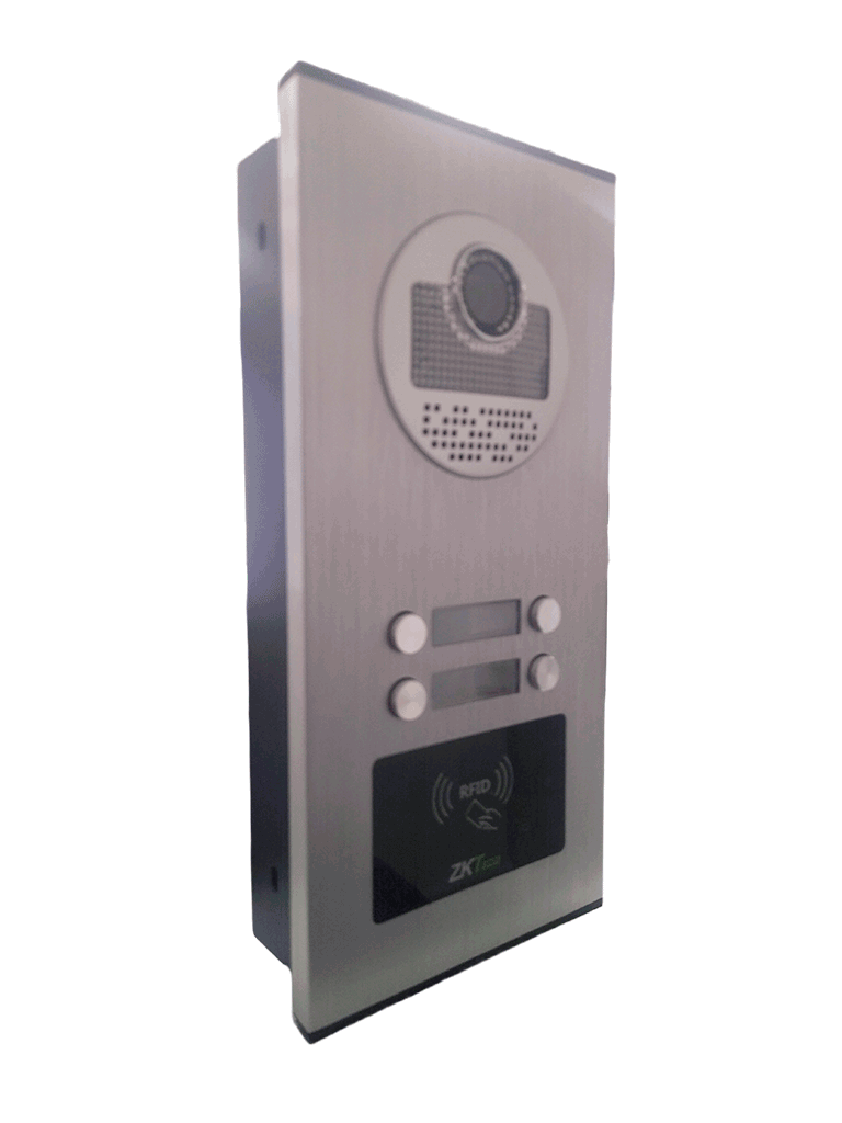 ZKTeco VE04A01PAQ7P - Paquete de Videoportero para 4 Departamentos VE04A01