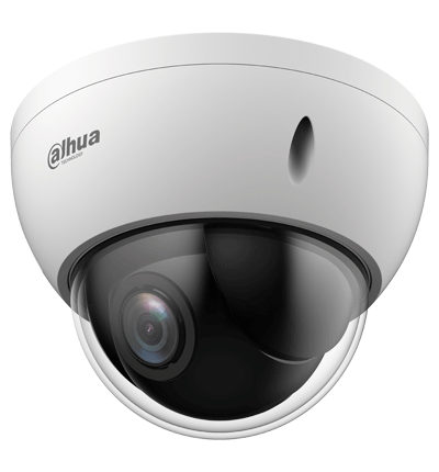 DAHUA SD22204DB-GNY - Camara IP PTZ de 2 Megapixeles/ WizSense/ 4x de Zoom Optico/ Starlight/ Deteccion Facial/ SMD 3.0/ Antivandalica IK10/ Exterior IP66/  Protección Perimetral/ Ranura para MicroSD/ PoE/ #LoNuevo