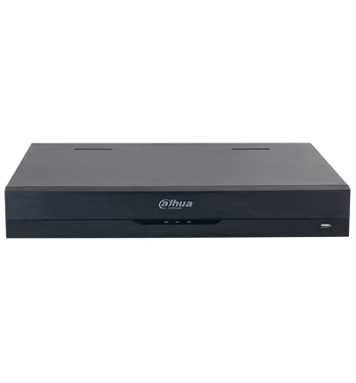 DAHUA DHI-NVR5416-16P-EI -  NVR de 8 Megapixeles/ 16 Canales IP/ WizSense/ 16 Puertos Poe/ 8 con ePoE/ 4 Bahias para Discos Duros/ 2 Canales con Reconocimiento Facial/ SMD Plus/ Soporta Camaras con IA/ Protección Perimetral/ #LoNuevo
