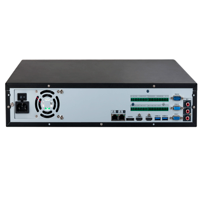 DAHUA DHI-NVR5864-EI - NVR 64 Canales IP 4k/ WizSense/ 2U/ 8 Bahías para Discos Duros/ H.265+/ Hasta 384 Mbps/ 2 Ch de Reconocimiento Facial/ SMD Plus/ Soporta AcuPick/ Metadatos / Soporta Cámaras con IA, ANPR y Conteo de Personas/ #LoNuevo
